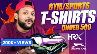 10 Best Active Men TShirt for GymSports Under 500 on Myntra 🔥 TShirt Haul 2022  HRX  ONE CHANCE [upl. by Monroy309]