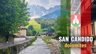 Beautiful village of San Candido in Dolomites Italy  Innichen [upl. by Weksler237]