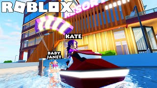 Baby Janet goes on a DREAM ISLAND vacation 🏝️  Roblox Livetopia Roleplay [upl. by Llertnauq]