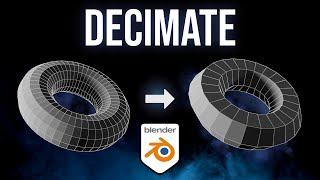 How to Use The Decimate Modifier in Blender 41 [upl. by Ellirpa256]