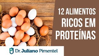 12 ALIMENTOS RICOS EM PROTEÍNAS 🥚  GANHE MÚSCULOS COM ESSES ALIMENTOS [upl. by Zach]