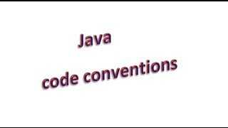 java code conventions Введение урок 1 [upl. by Latvina12]