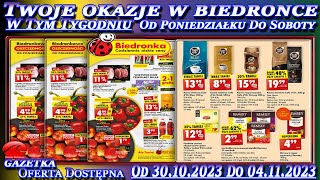 Biedronka Nowa Gazetka Promocyjna Od Poniedziałku 30102023 W Tym Tygodniu Twoje Okazje w Biedronce [upl. by Annoyk]