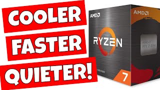 Make AMD Ryzen 5000 Series FASTER QUIETER amp COOLER With Curve Optimiser [upl. by Euqinad]