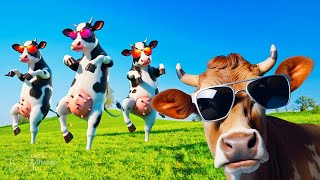 FUNNY COW DANCE  35  COW DANCE amp COW VIDEO DANCING COW [upl. by Eliath]