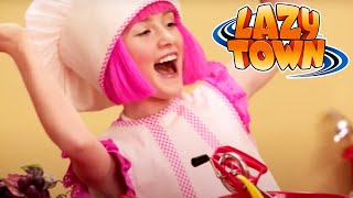 FOOD FIGHT  Swiped Sheets  Lazy Town  NEW CLIP [upl. by Naenej414]