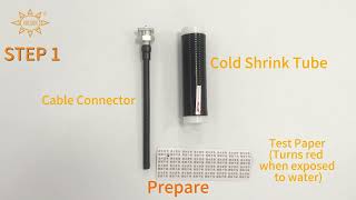 Cold Shrink Tubing Application Silicone Rubber Cold Shrink Tube Waterproof Test [upl. by Atiekram862]