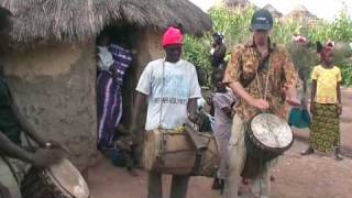 traditional drumming and dancing in a malinke village [upl. by Ayota]