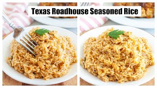 Texas Roadhouse Seasoned Rice  Copycat Recipe [upl. by Naghem]