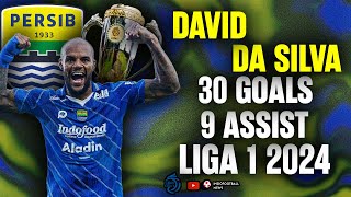 TOP SKOR DAVID DA SILVA Full Highlight Goal dan Assists Liga 1 2024 Persib Bandung [upl. by Beaver]