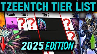 Tzeentch TIER LIST  CAMPAIGN Total Warhammer 3  Complete Roster  Chaos Units and Rankings [upl. by Atiras]