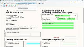 Inkomstdeklaration 2 via Skatteverkets API [upl. by Cassandry953]