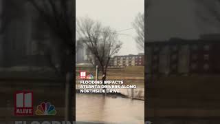 Flooding impacts Atlanta drivers along Northside Drive [upl. by Patsy]