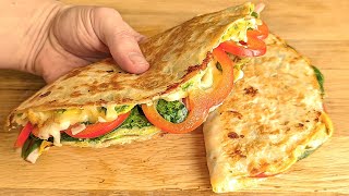 Incredibly Quick Breakfast Ready in 5 Minutes 2 easy and delicious tortilla recipes [upl. by Sparkie123]