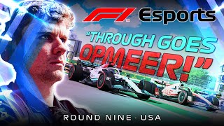 The Most Insane Last Lap In F1 Esports History  F1 Esports 2022 Round 9 USA [upl. by Oicinoid]