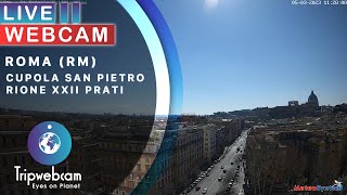 Roma Live cam  Cupola di San Pietro [upl. by Trini]