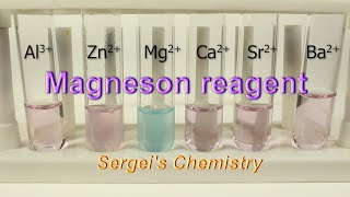 Test for magnesium ions Mg2 using Magneson Reagent Azo Violet [upl. by Nickles2]