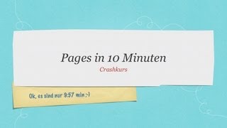 Pages in 10 Minuten Einführung Tutorial [upl. by Neros]