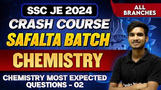 SSC JE 2024 Crash Course  Chemistry Most Expected Questions 02  SSC JE Science Class [upl. by Pfeifer988]