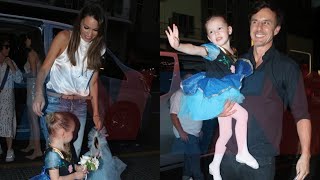 MODO PADRES Pampita y Moritán se juntaron para una muestra de fin de año de su hija Anita [upl. by Annairoc]