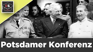 Die Potsdamer Konferenz 1945  Potsdamer Abkommen  Bedeutung Potsdamer Konferenz  einfach erklärt [upl. by Edme]