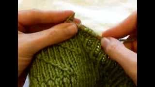 How to Knit Slanted Cable over Rib [upl. by Edlin923]