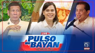 LIVE Pulso ng Bayan with Admar Vilando at Jade Calabroso  Oct 21 2024 [upl. by Sherline]