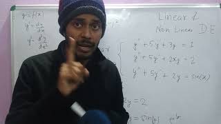 How to check Linear and Non Linear Differential Equation EASY TECHNIQUE  Linear non linear DE [upl. by Newell942]