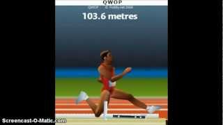 QWOP Current Distance World Record 202 metres [upl. by Stanzel]