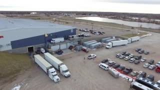 Miranda Lambert Tour Buses arriving at the Viaero Event Center [upl. by Tobey]