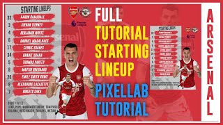 Cara Membuat Starting Line Up di Android  Pixellab Tutorial [upl. by Mayram]