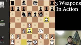 The 3 Best Chess Opening Weapons In Action 141024 [upl. by Odlamur]