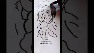 beautiful art V ❤️ shortvideo subscribemychannel viralshort artwork viralvideos drawing art [upl. by Clay]