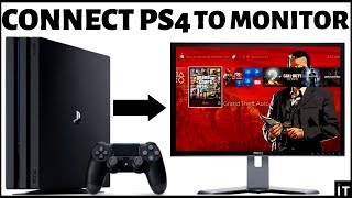 2 WAYS TO CONNECT PS4 TO ANY PC MONITOR EASY METHOD [upl. by Dieball100]