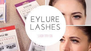 BEST SELLING EYLURE LASHES TRY ON [upl. by Pantin]