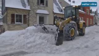 wetteronlinede Erzgebirge versinkt im Schnee 08012017 [upl. by Helbona132]