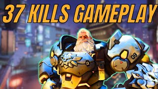 DOMINATING THE LOBBY AS RIENHARDT IN OVERWATCH 2 [upl. by Alue298]