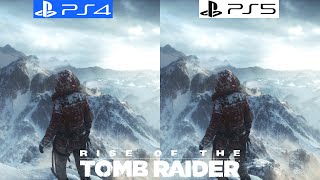 Rise of the Tomb Raider PS4 vs PS5 BC  Graphics Comparison  Framerate  4K  Loading Times  60FPS [upl. by Bleier619]