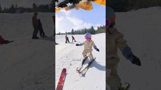 Skiing with a 2 year old part 2 quotIm skiing with my daddyquot 🥹 [upl. by Hna]