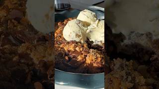 Rich moist delicious Double Chocolate Crisp So easy to put together in minutes  Recipe in descr [upl. by Millard]