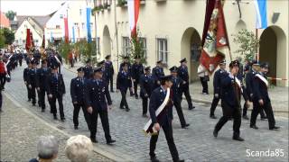 150 Jahre Freiwillige Feuerwehr Wemding  Festumzug [upl. by Iatnwahs210]