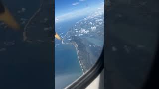 Pulicat lake in flight view ✈️🌊☁️shorts shortsfeed flight sky youtubeshorts [upl. by Zerlina]