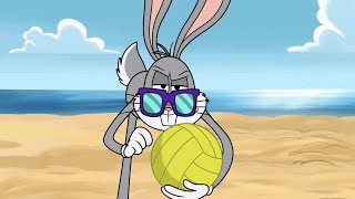 Looney Tunes présentent LE SPORT CEST FASTOCHE   BEACHVOLLEY [upl. by Anaujnas]