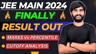 JEE Mains 2024 Result Out✅  JEE Mains Cut off 2024  JEE Mains Result 2024  Marks Vs Percentile [upl. by Aicilyhp143]