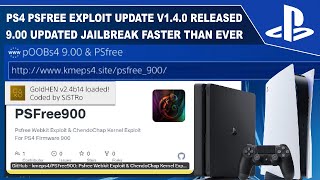 PSFree Exploit Updated to v140 PS4 900 Jailbreak Updated [upl. by Soigroeg]