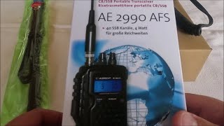 Notfunkequipment Albrecht AE 2990 AFS 1012m amp Antenne ABBREE AR152A [upl. by Innep539]