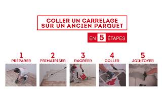 TUTO Comment poser du carrelage sur un ancien parquet [upl. by Niltyak]