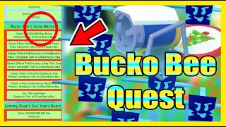 HOW TO FINISH Bucko Bee Snow Machine QUEST EASY Bee Swarm Simulator [upl. by Nnylav]