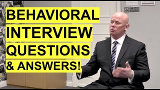 BEHAVIORAL Interview Questions amp Answers How to ANSWER Behavioural Interview Questions [upl. by Tennies932]