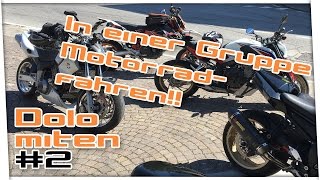 In einer Gruppe Motorrad fahren  Dolomiten2 [upl. by Notyrb]